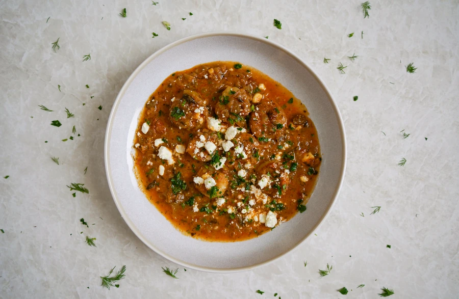 Shrimp Saganaki